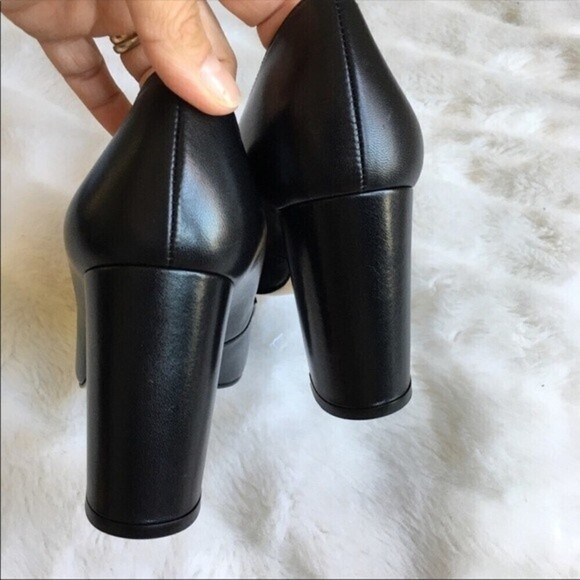 Lulu Guinness‎ Carine Blk Leather Shoes - Picture 7 of 12